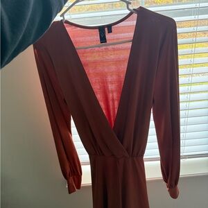 Windsor Deep Rust Long Sleeve Dress